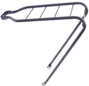 Achterdrager 27/28" Steco met doorlopende poten - glanzend zwart