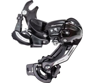 Achterderailleur 6/7-speed Shimano Tourney TY500 met haak (B-Type) - zwart