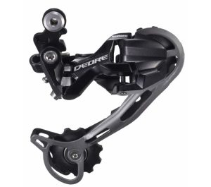 Achterderailleur 9-speed Shimano Deore M592 SGS Top Normal Shadow (werkplaatsverpakking) - Zwart