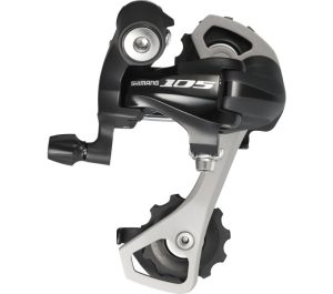 Achterderailleur 10-speed Shimano 105 RD-5701 met korte kooi - directe montage - zwart