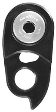 Achterderailleur verlengplaat Sunrace SP570 - Zwart