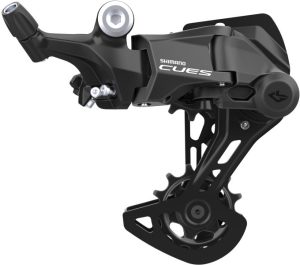 Achterderailleur 9 speed Shimano CUES RD-U4000  - met middellange kooi - Zwart