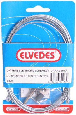 Trommelrem binnenkabel Elvedes 2000mm verzinkt met onderdelen (op kaart)
