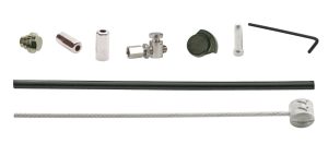 Rollerbrake kabelkit Elvedes BR-IM85/81/55/45 1700mm / 2250mm RVS - zwart (op kaart)