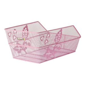 Fietsmand Basil Cento Flower met bagagedragerbevestiging 45 x 31 x 21 cm - roze