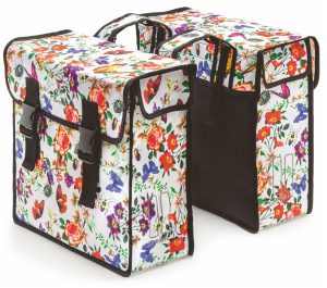 Dubbele fietstas Basil Mara XL 35 liter 37 x 15 x 44 cm - meadow