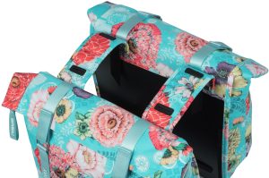 Dubbele fietstas Basil Bloom Field Double 35 liter 30 x 15 x 33 cm - sky blue