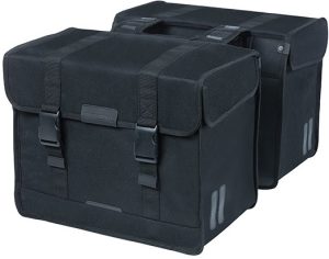 Dubbele fietstas Basil Kavan Eco Classic 58 liter 37 x 24 x 33 cm - zwart