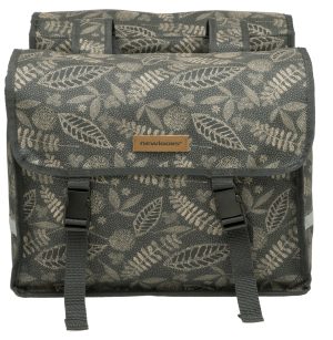 Dubbele fietstas New Looxs Fiori Double 30 liter 37 x 12,5 x 33 cm (2x) - forest anthracite