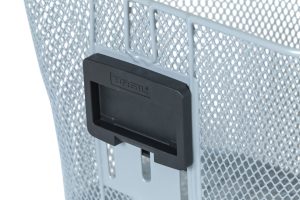 Fietsmand Basil Bremen KF 14 liter 26 x 35 x 29 cm - zilver (zonder houder)