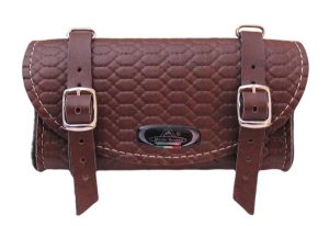 Zadeltas Monte Grappa 'British' leer - dark brown