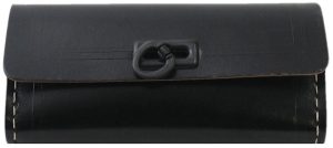 Zadeltas leer klein zwart