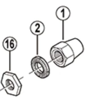 Onderlegschijf / ring 2mm Shimano Nexus HB-IM40