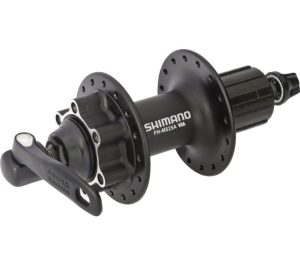 Achternaaf 8/9/10 speed Shimano FH-M525 - 32 gaats - 6 bouts remschijfbevestiging - zwart