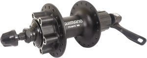 Achternaaf 8/9/10 speed Shimano FH-M475 - 36 gaats - 6 bouts met remschijf bevestiging - zwart