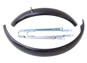 Spatbordset 16" ATB gemaakt van staal 60mm - zwart