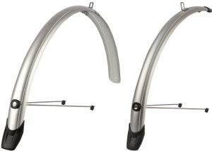 Spatbordset 28" Polisport Towny 46 mm - zilver