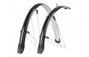 Spatbordset 28"/ 51 mm Polisport Towny - zwart