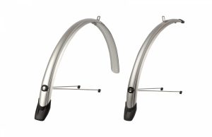 Spatbordset 28"/ 51mm Polisport Towny - zilver