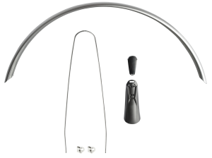 Achterspatbord Eurofender Snello 28" x 46 mm - smoke / titanium