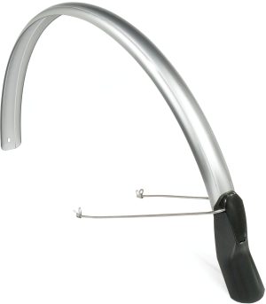 Achterspatbord Eurofender Scatto 28" x 51 mm - zilver