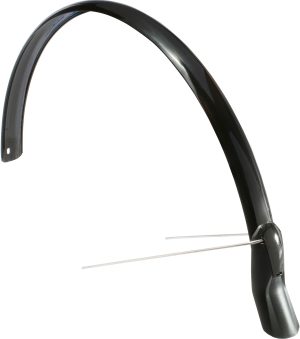 Achterspatbord Eurofender Scatto 28" x 51 mm - zwart