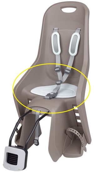 Kussen voor Polisport Bubbly Maxi kinderzitje - grijs