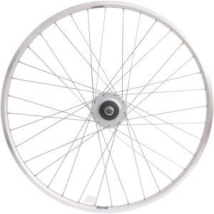 Achterwiel 28" Nexus 8 rollerbrake naaf met met zilveren velg en RVS spaken