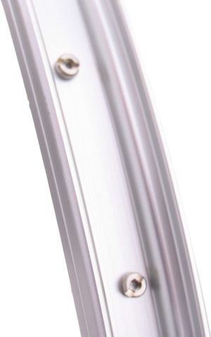 Achterwiel 28 x 1/4" aluminium Shimano remnaaf - zilver