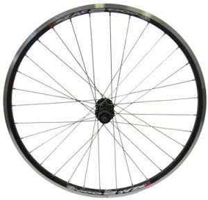 Achterwiel 26" ATB - ZAC19 velg Shimano Deore naaf - RVS spaken - zwart