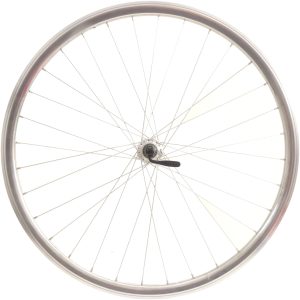 Achterwiel 28" / 622*14C velg - 8/9/10V Shimano TX500 QR naaf - gepolijst zilver