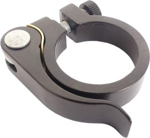 Zadelpenklem Ergotec SCQ-030 ø28,6 mm aluminium met snelspanner - zwart
