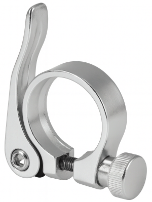 Zadelpenklem ø31,8 mm Edge aluminium met snelspanner - zilver