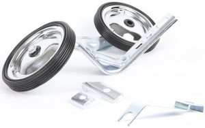 Zijwielen 12~20  PexKids in een neutrale chromen kleur