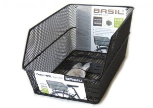 Fietsmand Basil Cento met WSL-systeem 45 x 31 x 22 cm - zwart