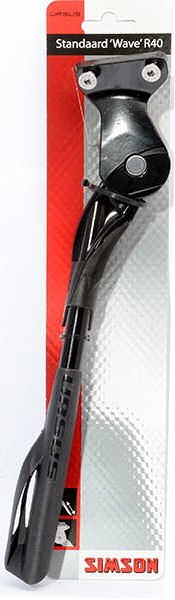 Zijstandaard Simson Wave R40 voor 40mm achterbrugmontage - zwart