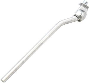 Zijstandaard Simson Vast breed met 30 mm brede plaat - zwart